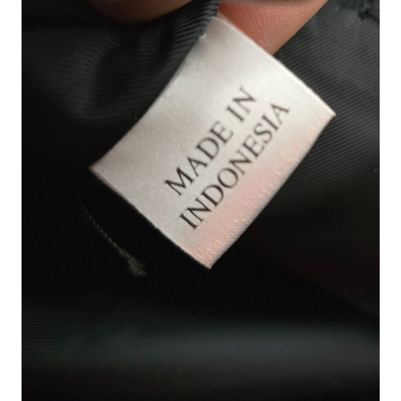 The Sak Tote Black Woven Zipper Closure Double Handles 16" x 12" x 5" - Picture 8 of 15